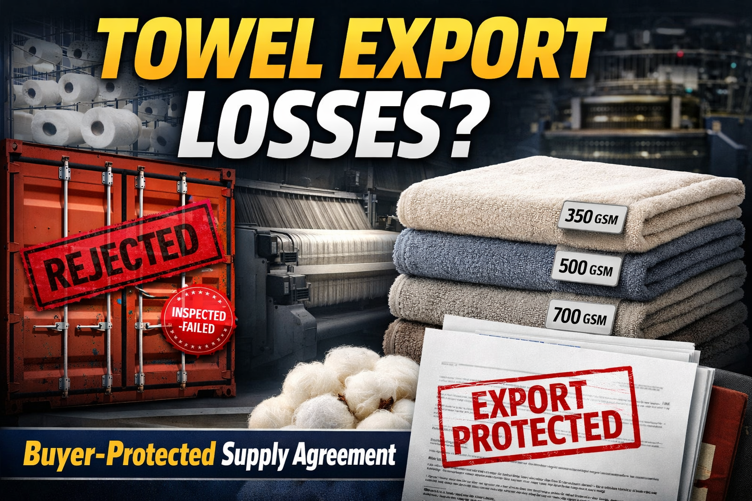Cotton Terry Towel Manufacturer & Supply Agreement – Export Buyer Protected (Textile Industry)