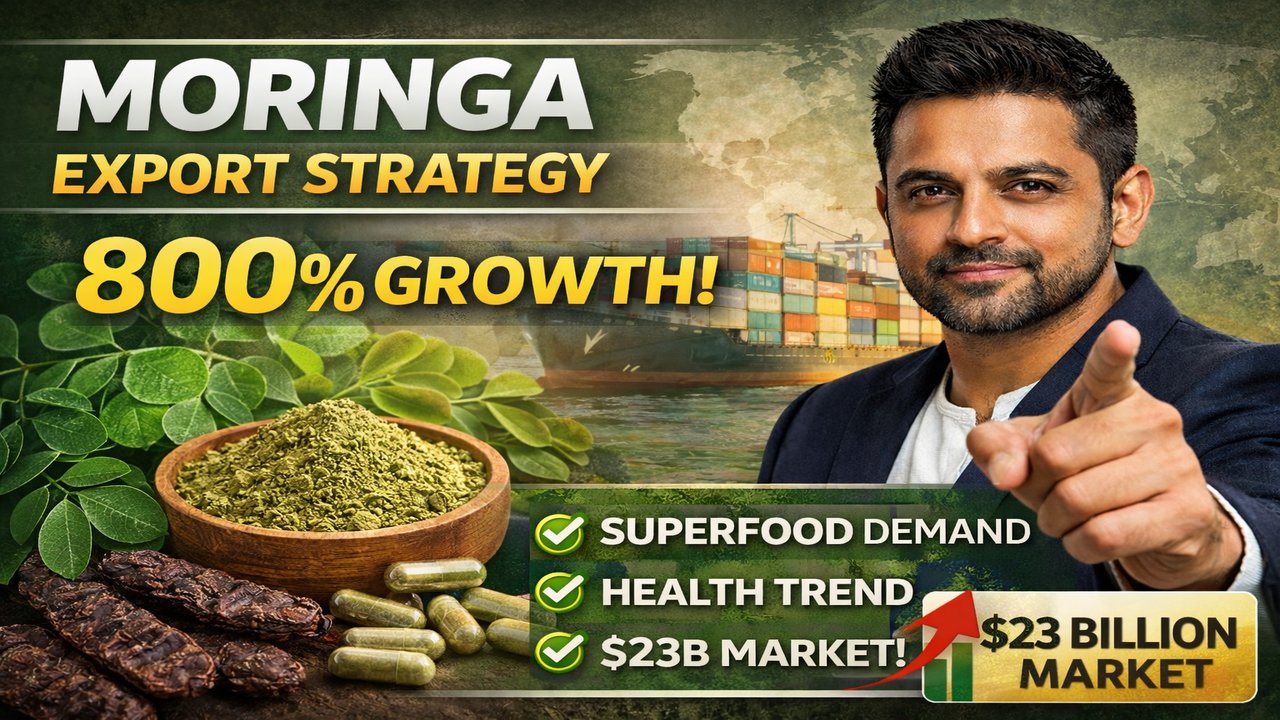 Complete Moringa Export Blueprint from India 2026 | Market Analysis, Compliance, Pricing & Business Strategy Guide